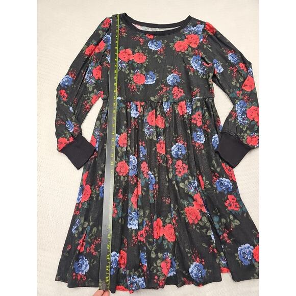 Torrid Dress Womens 1 Super Soft Knits Floral Print Pockets Plush - Picture 2 of 6